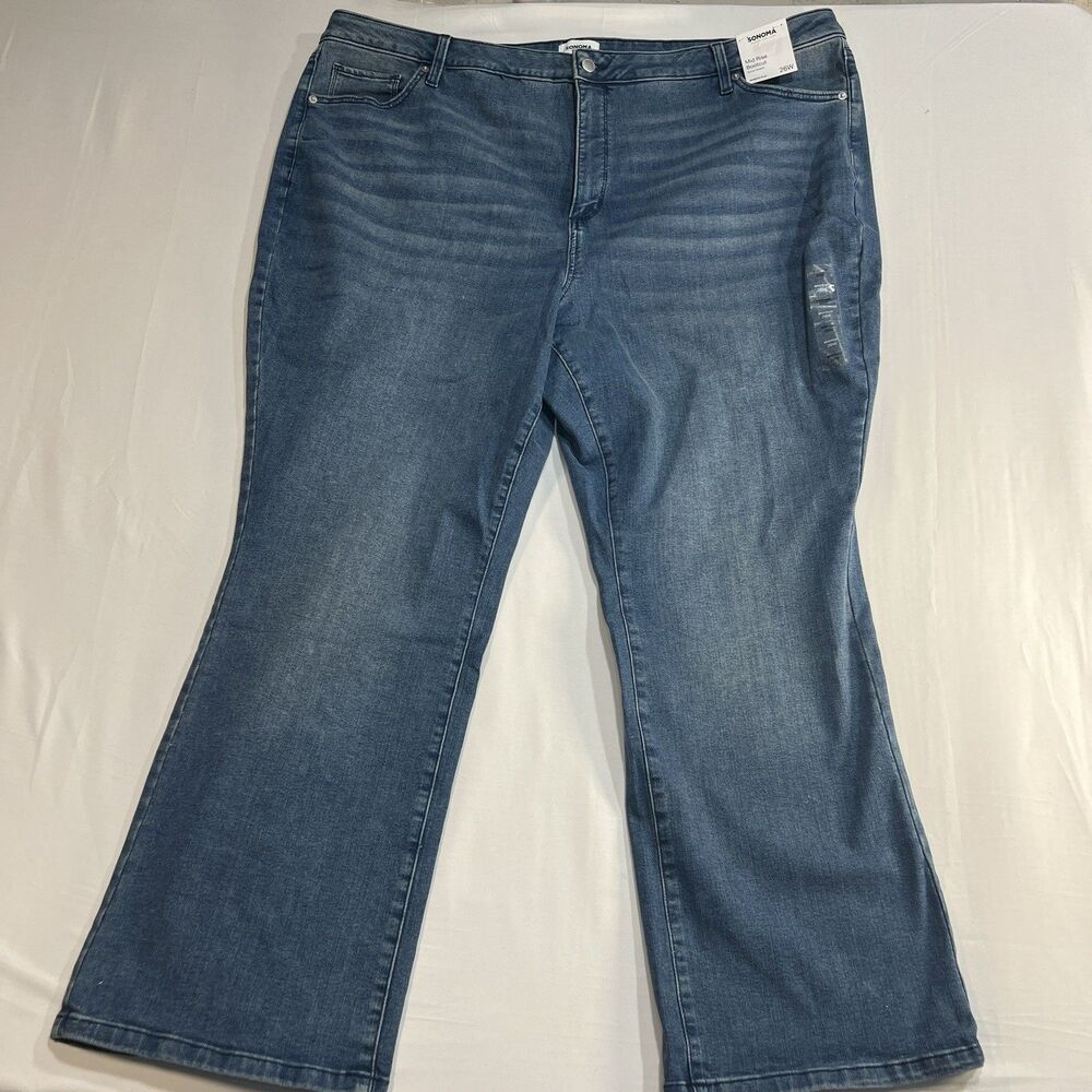 SONOMA Women Plus Size 26W Mid Rise Bootcut Jeans Vintage Medium Stretch NWT